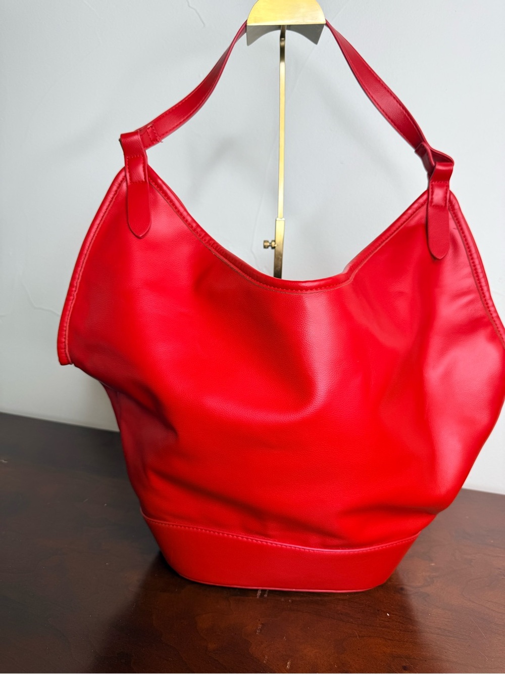 Red Slouchy Hobo Shoulder Bag | Purchased from Anthropologie
